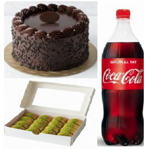 Avantajlı Fırsat Menüsü - 6-9 Kişilik Yaş Pasta + Fıstıklı Baklava